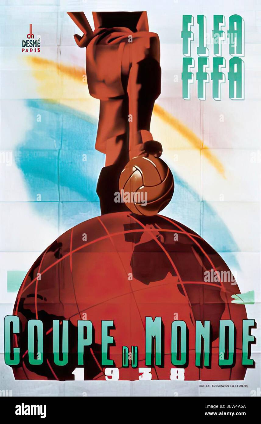 1938 world cup poster hi-res stock photography and images - Alamy