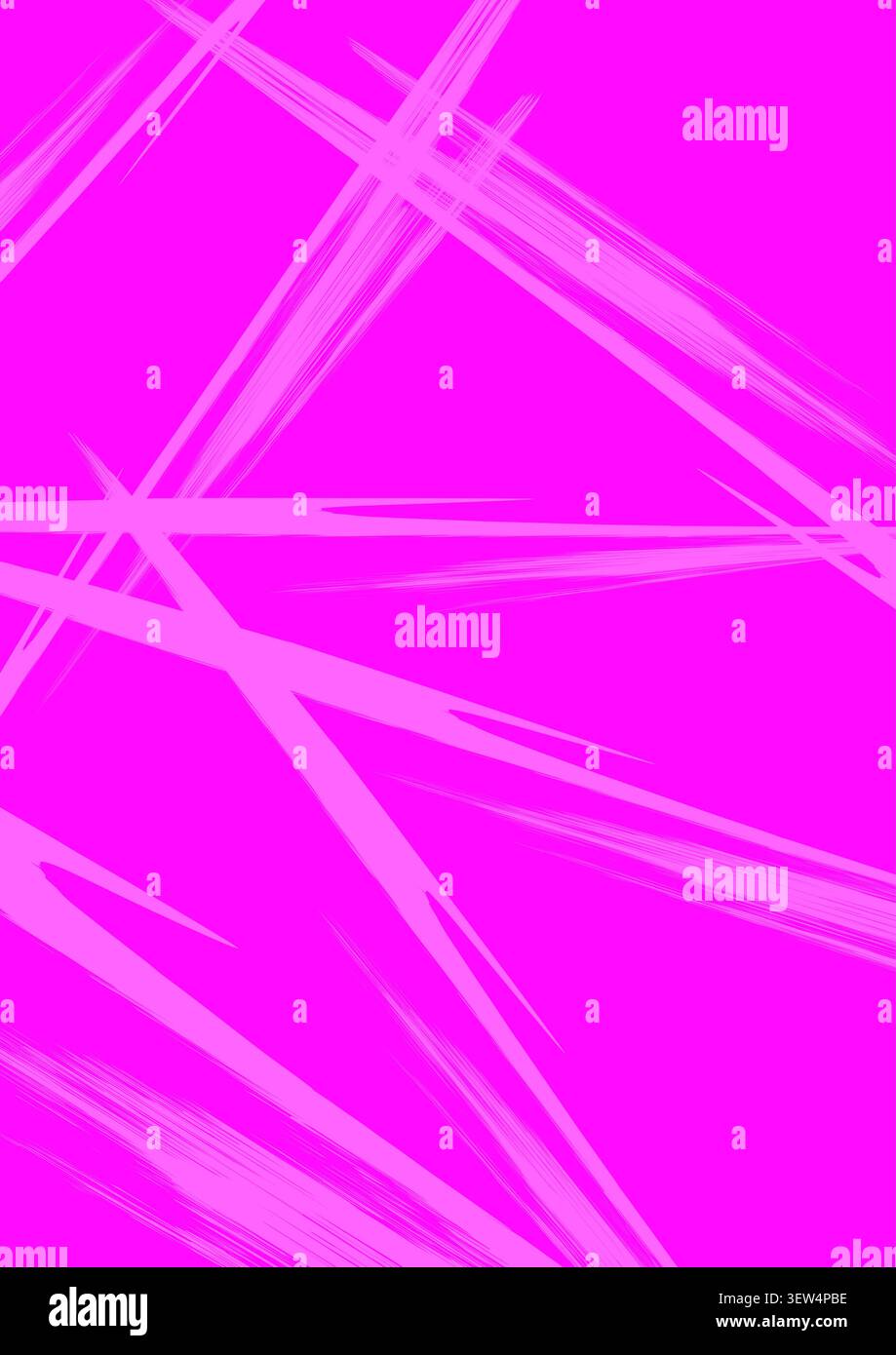 Pink Abstract Brush Stroke Background Vector Illustration Artistic Paint Texture Stock Vector