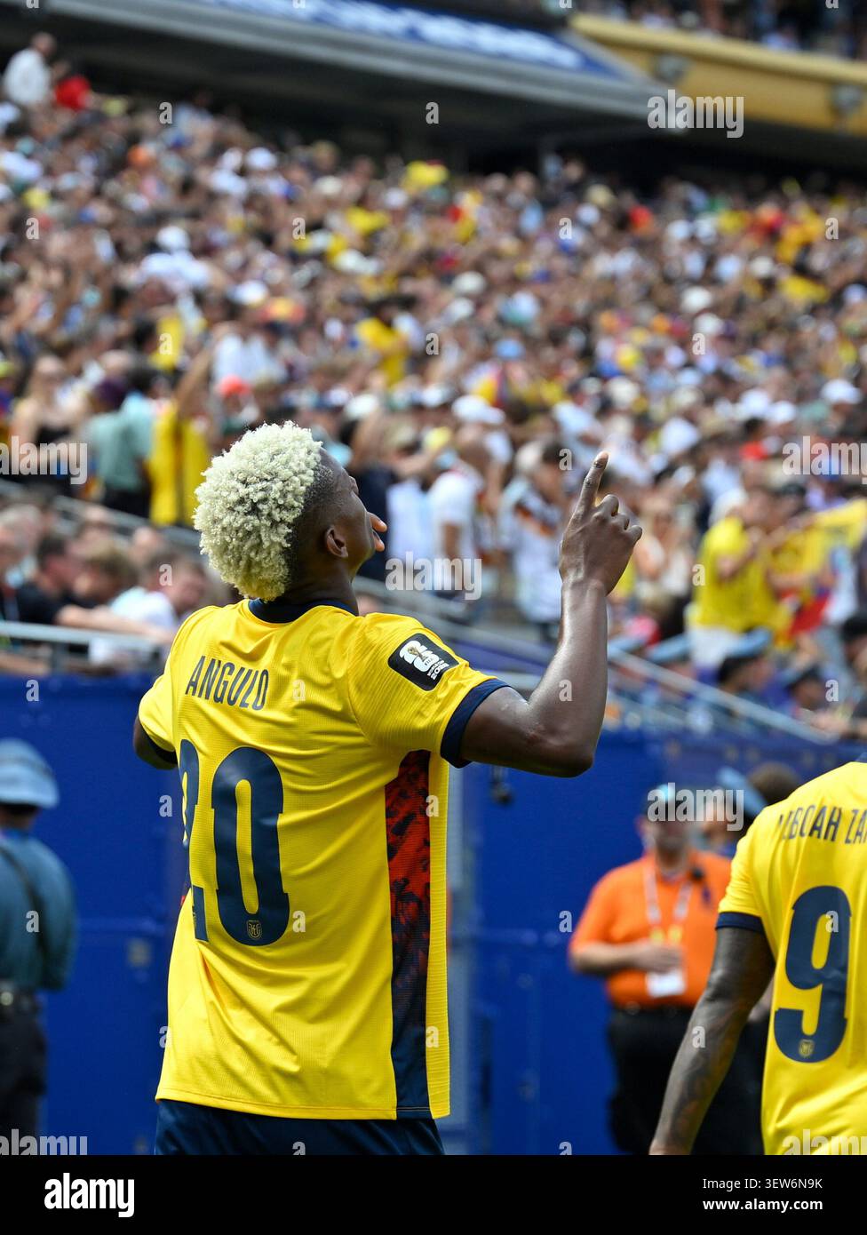 1:1 Goal, celebration, goal scorer Nilson Angulo (Ecuador) East ...