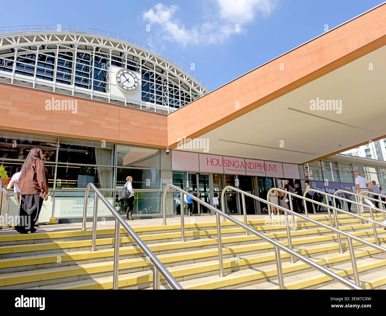 SocialHousing Delegates & sector suppliers enter Housing 2026 and PfH Live at Manchester Central Convention Complex, Manchester, 23 June 2026 Stock Photo