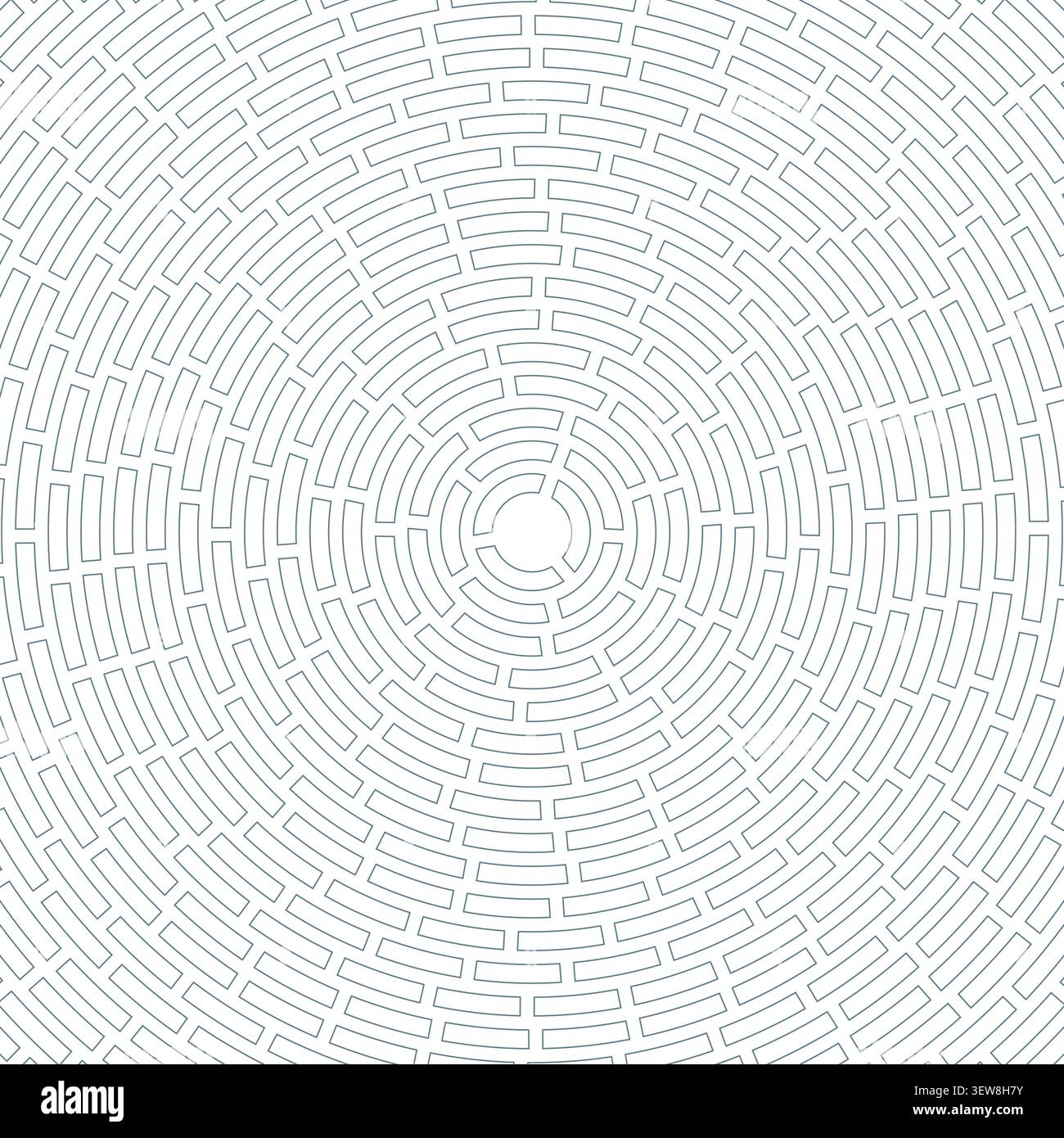 Centered segmented abstract pattern with simple cell outlines, heavy weight, large padding, and rounded shapes. Artistic vector illustration. Stock Vector