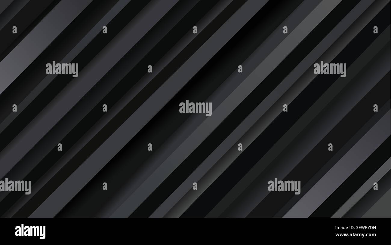 Abstract dark diagonal stripe background with modern geometric line pattern vector Stock Vector