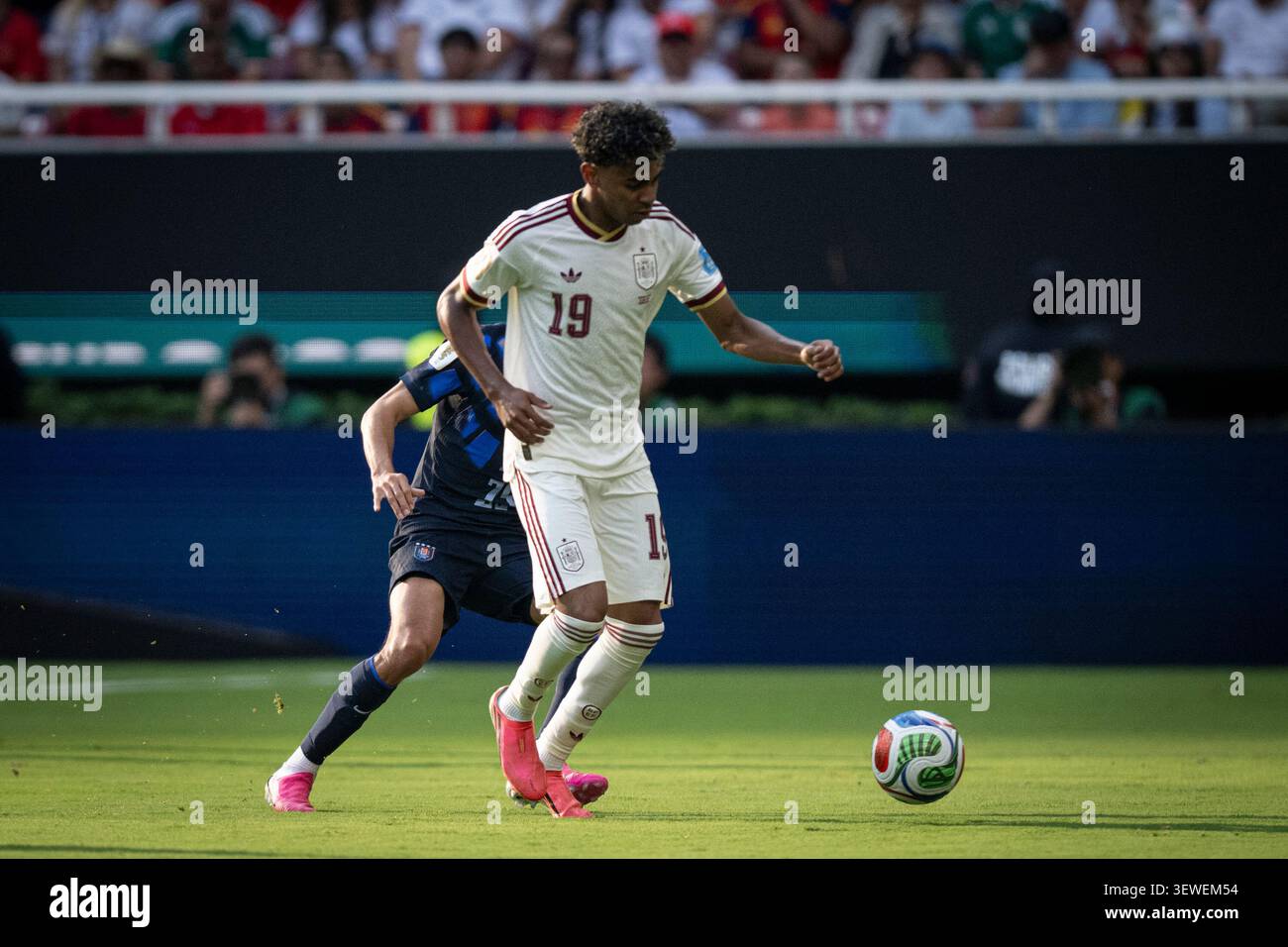 Lamine Yamal (19) of Spain in action during a FIFA World Cup 2026 Group ...