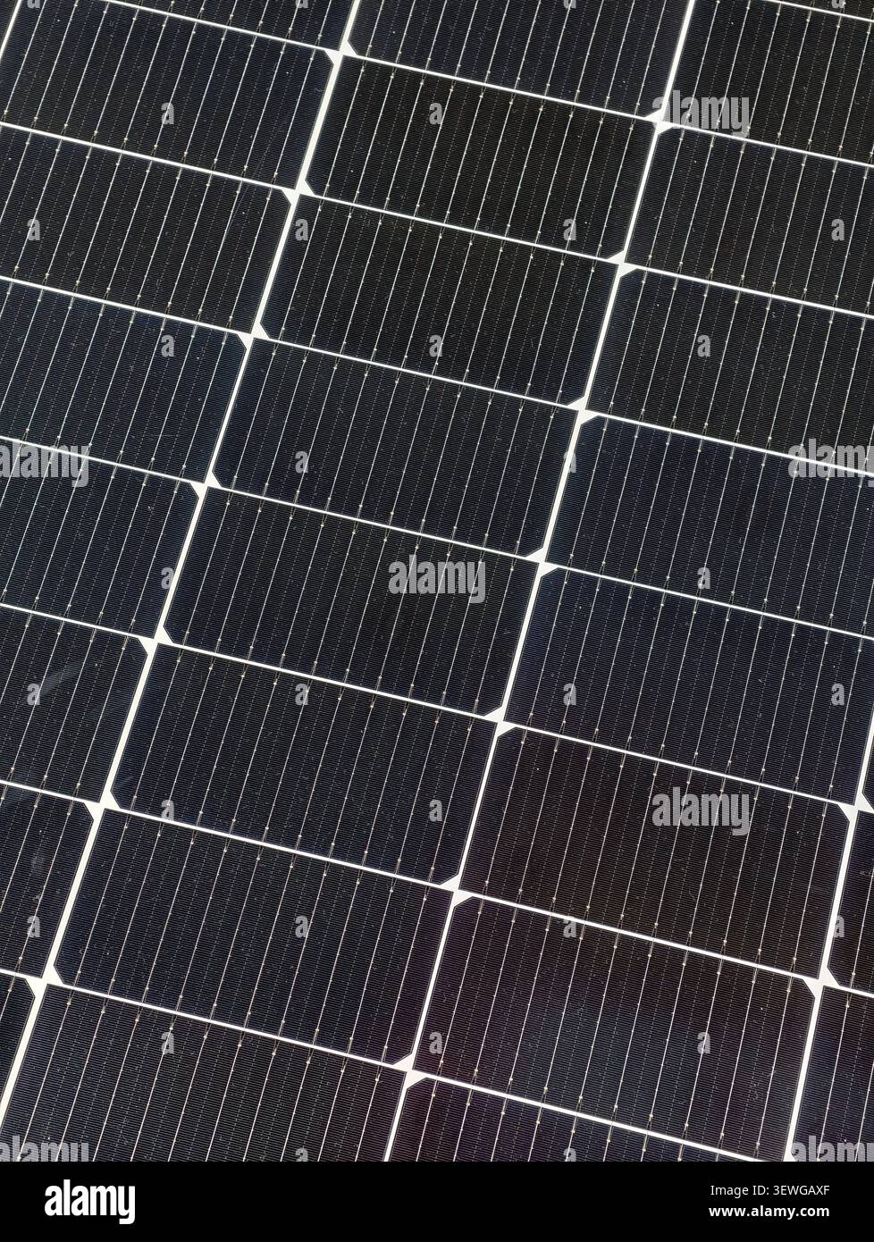 Closeup texture of solar panel cells Stock Photo
