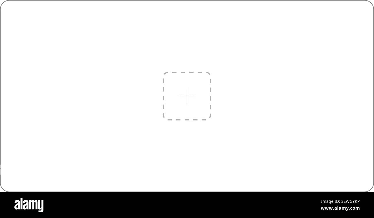 Minimalistic vector user interface with a blank workspace, light background, and space for content. Website or web app template Stock Vector