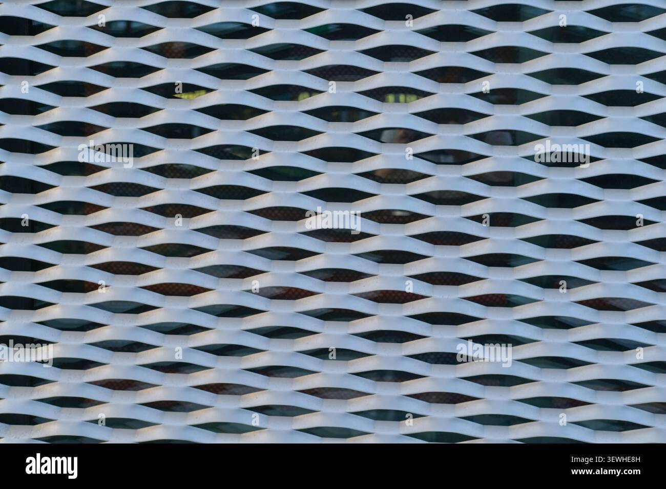 Abstract Geometric Metal Mesh Pattern Stock Photo