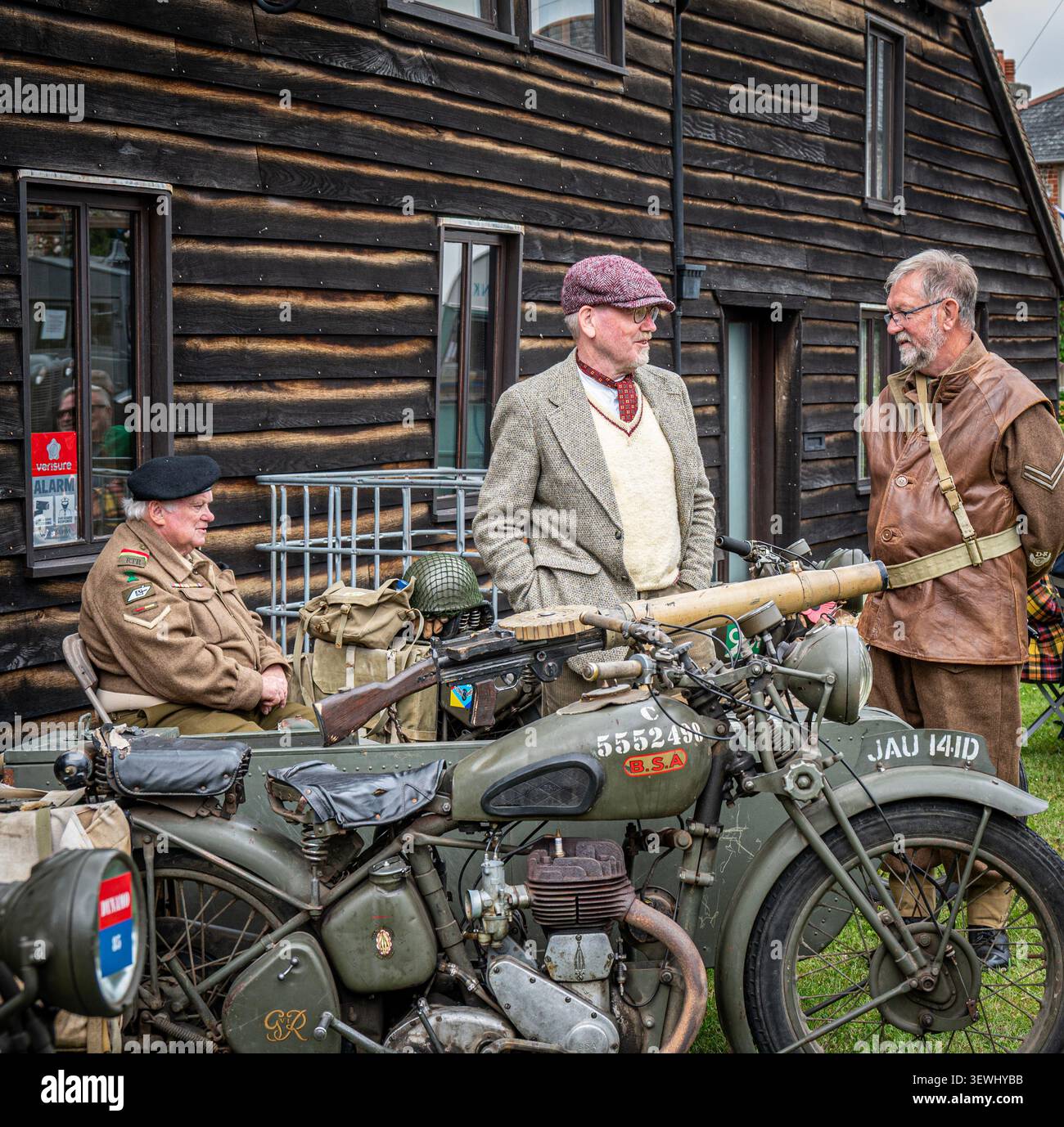 An BSA M20 1940s military motorcycle in the REME Museum (Royal