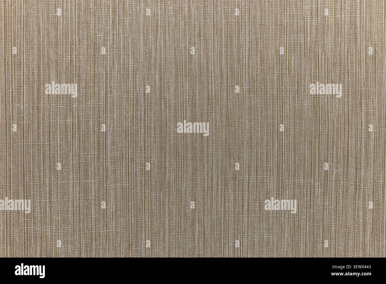 Beige fabric texture with vertical weave pattern Stock Photo