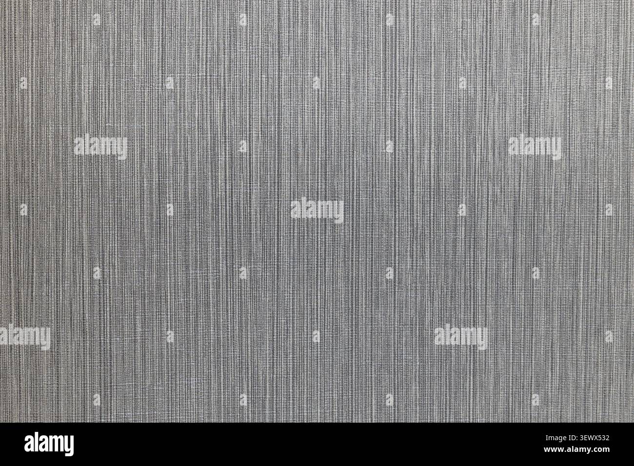 Grey fabric texture with vertical weave pattern Stock Photo