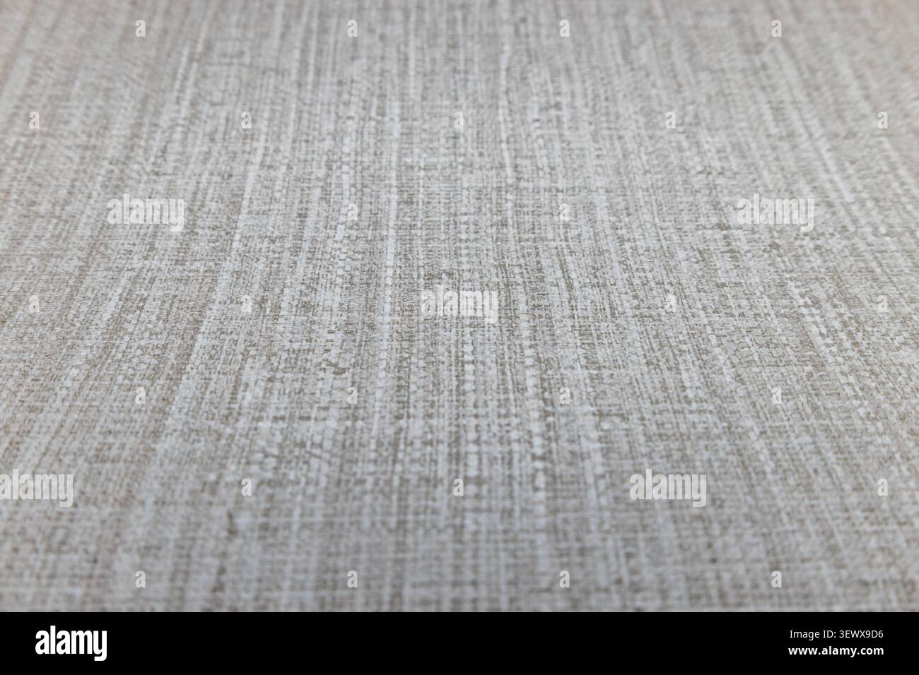 Grey fabric texture with vertical woven lines Stock Photo
