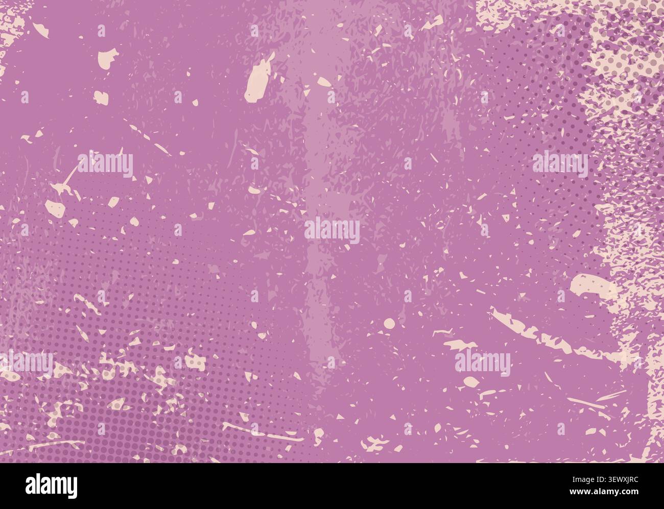 Purple violet paper ripped old background. Grunge textured pattern paper halfton. Retro wall concrete. Creative presentations gradient.  Stock Vector