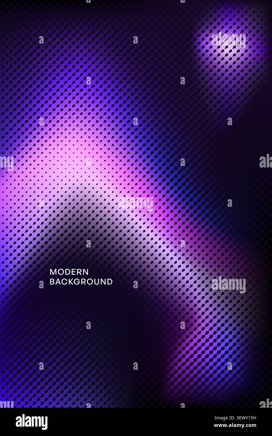 Abstract Purple Halftone Vertical Background for Poster and Cover Design Stock Vector
