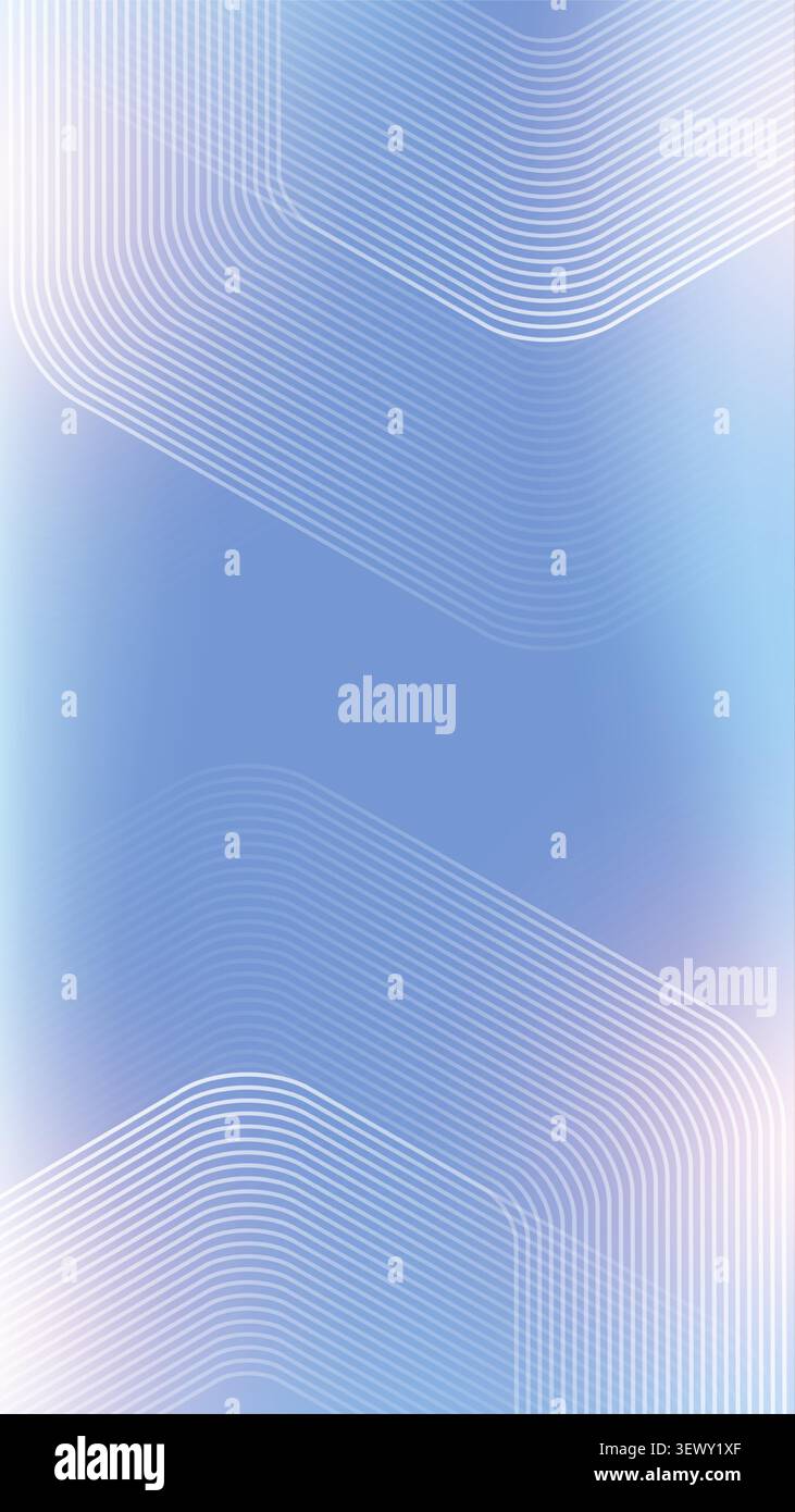 Abstract hexagons on blue gradient mobile wallpaper Stock Vector
