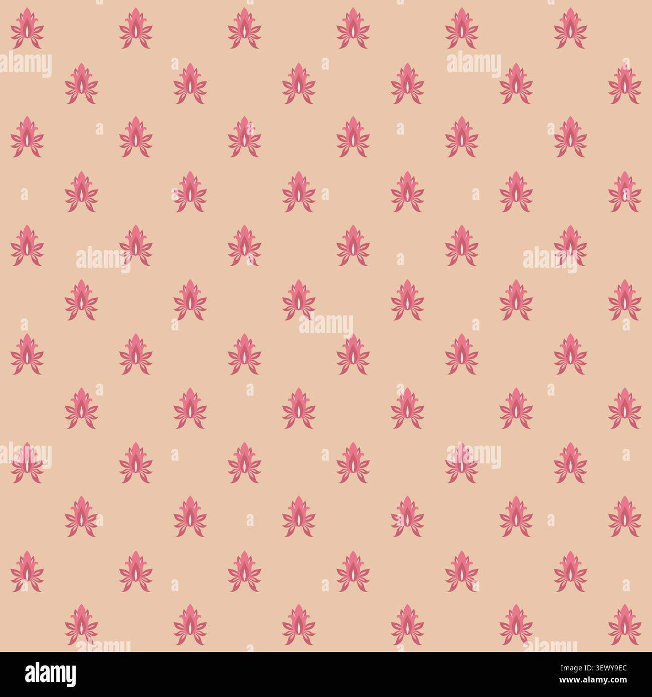 Traditional Ditsy Blossom Repeating Art Stock Vector