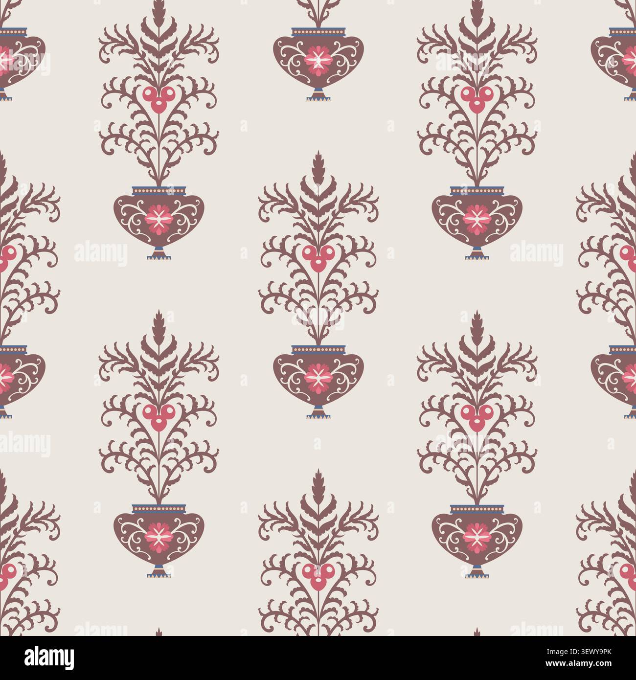 Classic Tree Of Life Folk Pattern Stock Vector