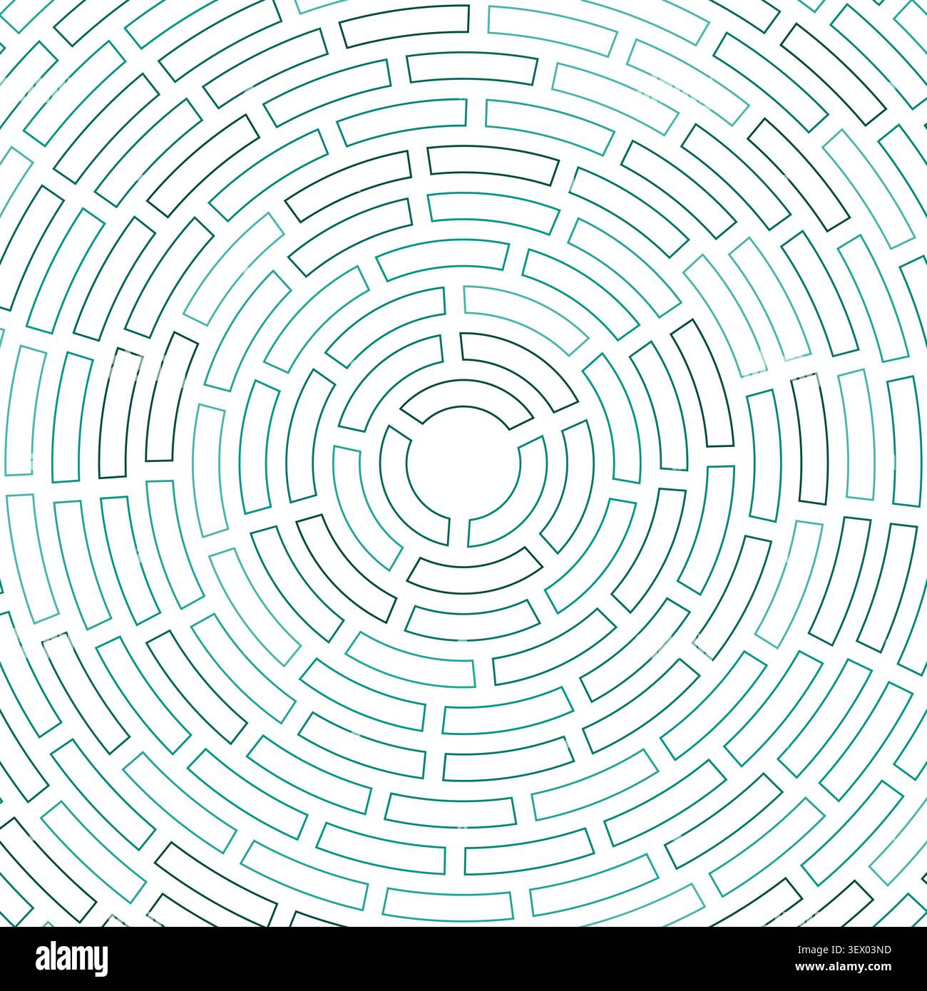 Segments centered. Abstract pattern. Simple cells outline. Heavy weight. Large padding. Classy vector illustration. Stock Vector
