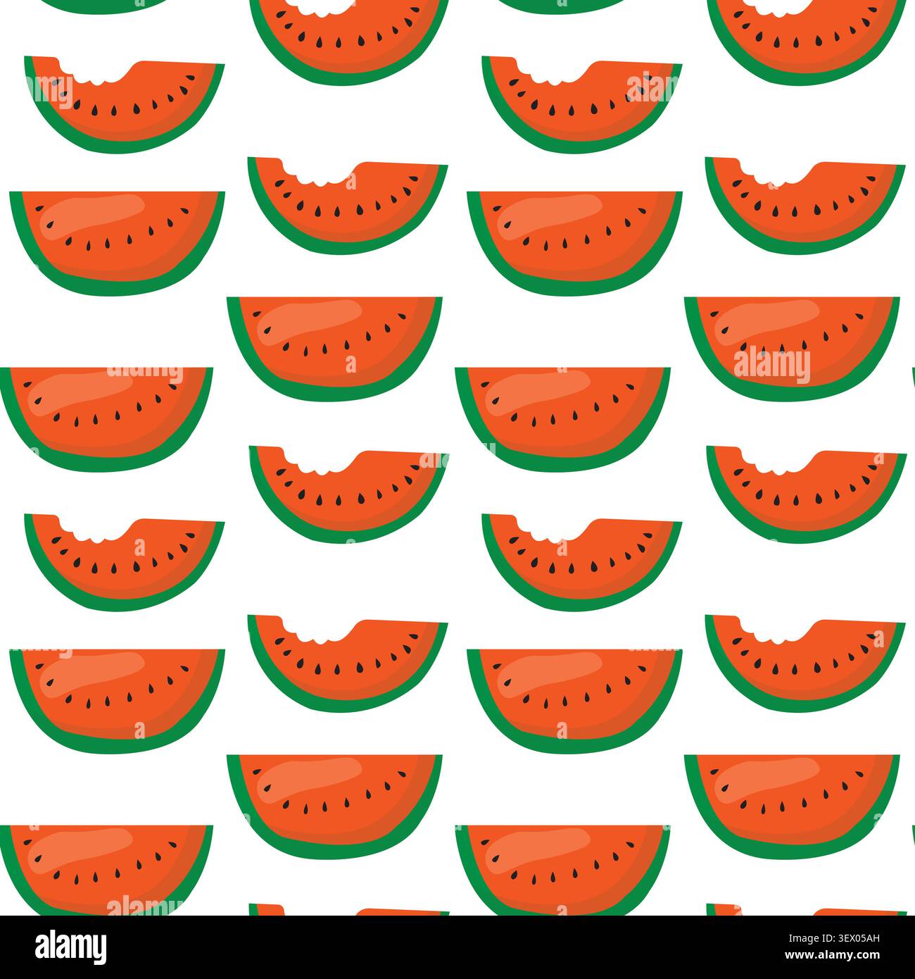 Summer watermelons seamless pattern for textile print Stock Vector