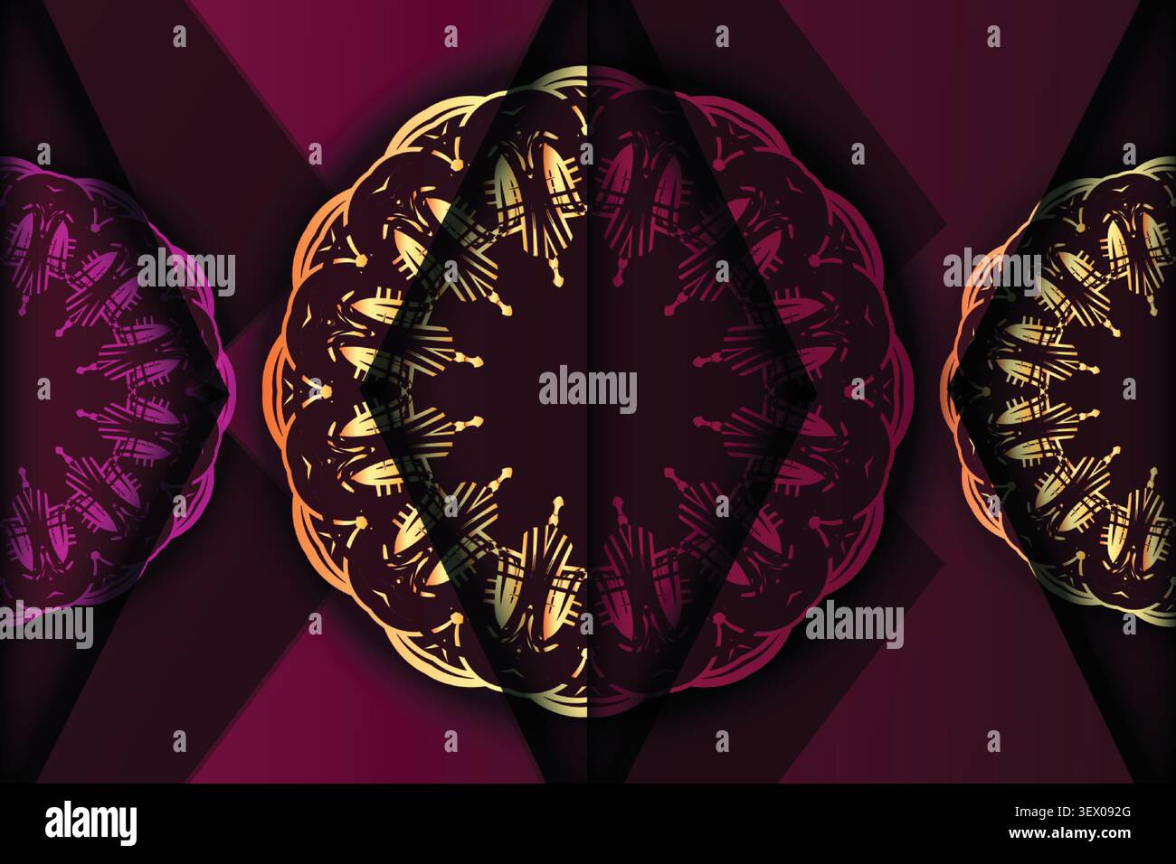 modern luxury colorful mandala texture Stock Vector