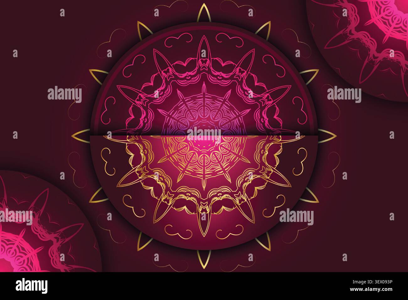 premium floral geometric mandala pattern Stock Vector