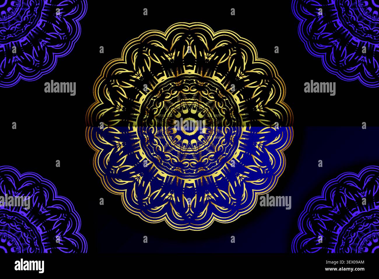 elegant abstract geometric mandala backdrop Stock Vector