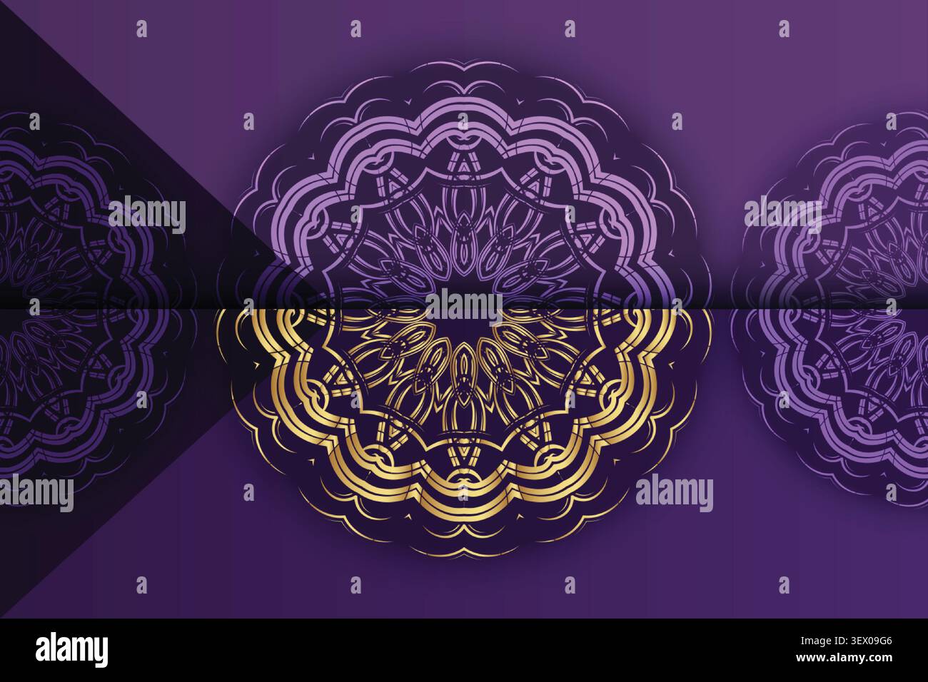 elegant geometric floral mandala backdrop Stock Vector