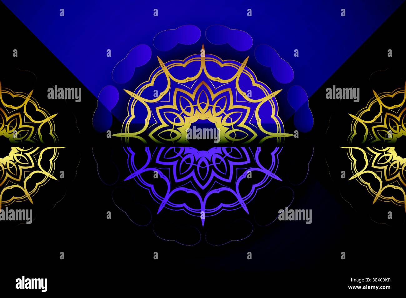 elegant abstract islamic mandala wallpaper Stock Vector