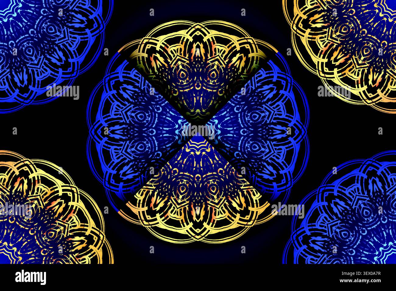 decorative luxury mandala geometric wallpaper Stock Vector
