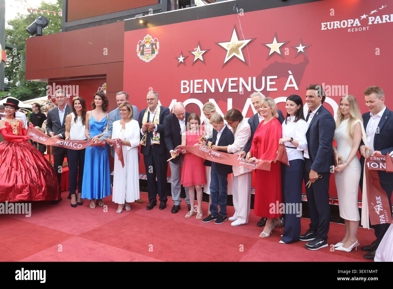 29 June 2026, Baden-Württemberg, Rust: The royal families of Monaco cut ...