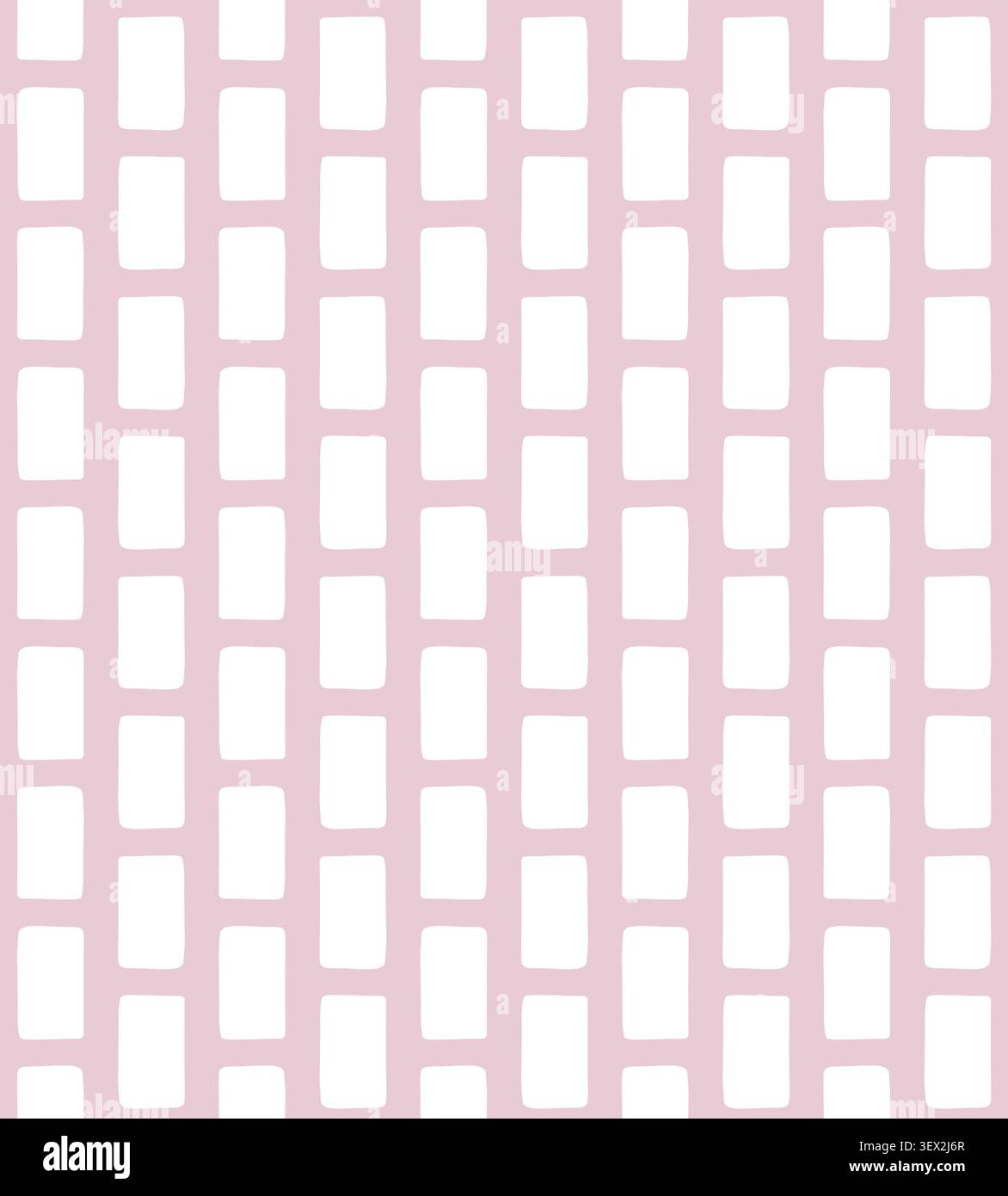 Vector seamless pattern of hand drawn rectangles Stock Vector