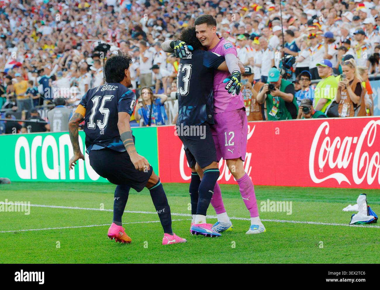 Paraguay s Goalkeeper Orlando Gill Celebrates With Teammates After paraguay-s-goalkeeper-orlando-gill-celebrates-with-teammates-after