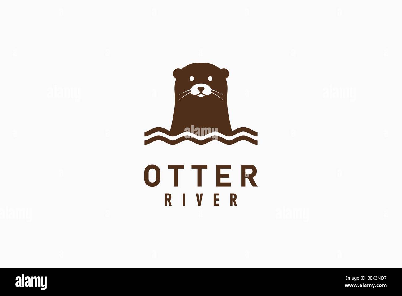 Otter logo symbol icon design Stock Vector