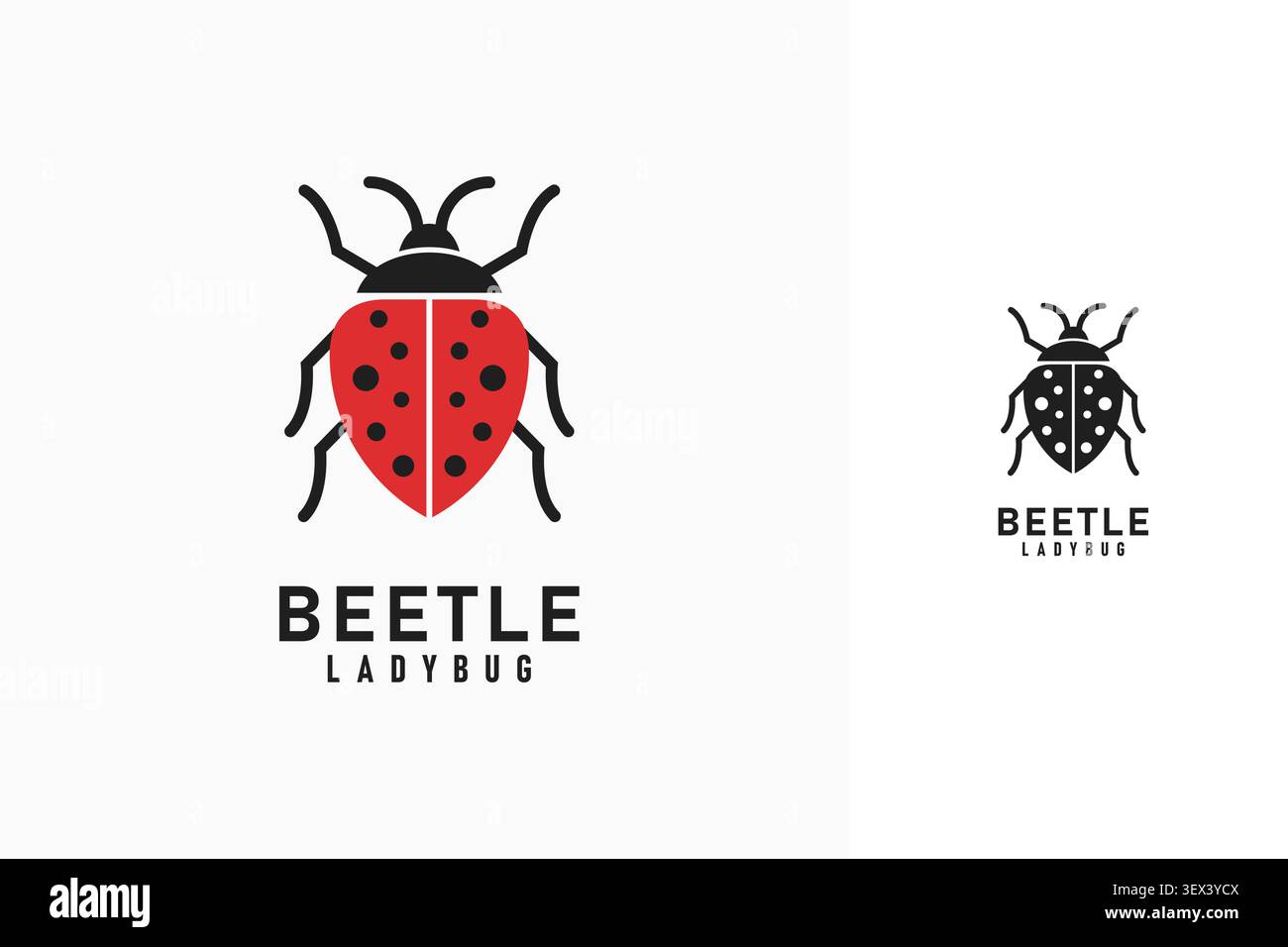Ladybug logo symbol icon design Stock Vector