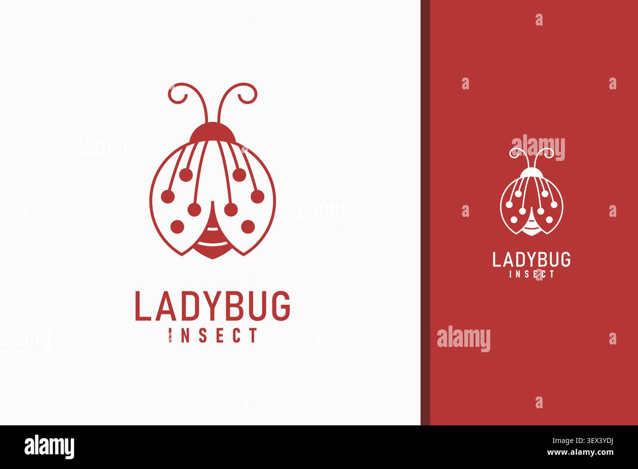 Ladybug logo symbol icon design Stock Vector