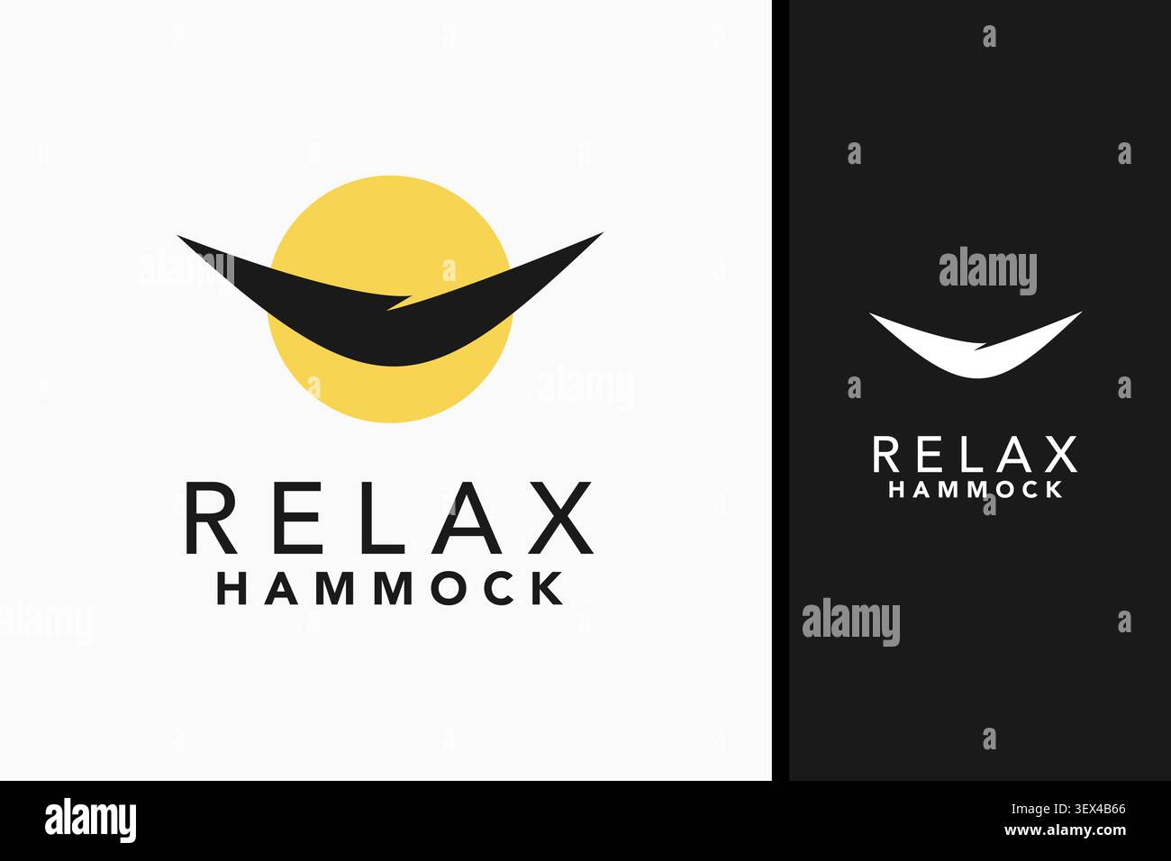 Hammock logo symbol icon design Stock Vector