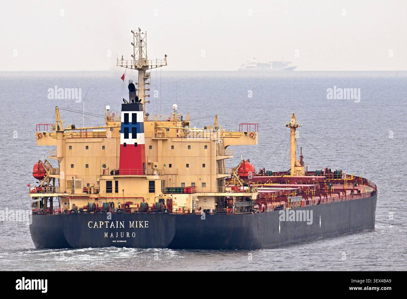 Bulkcarrier CAPTAIN MIKE at the great belt Stock Photo