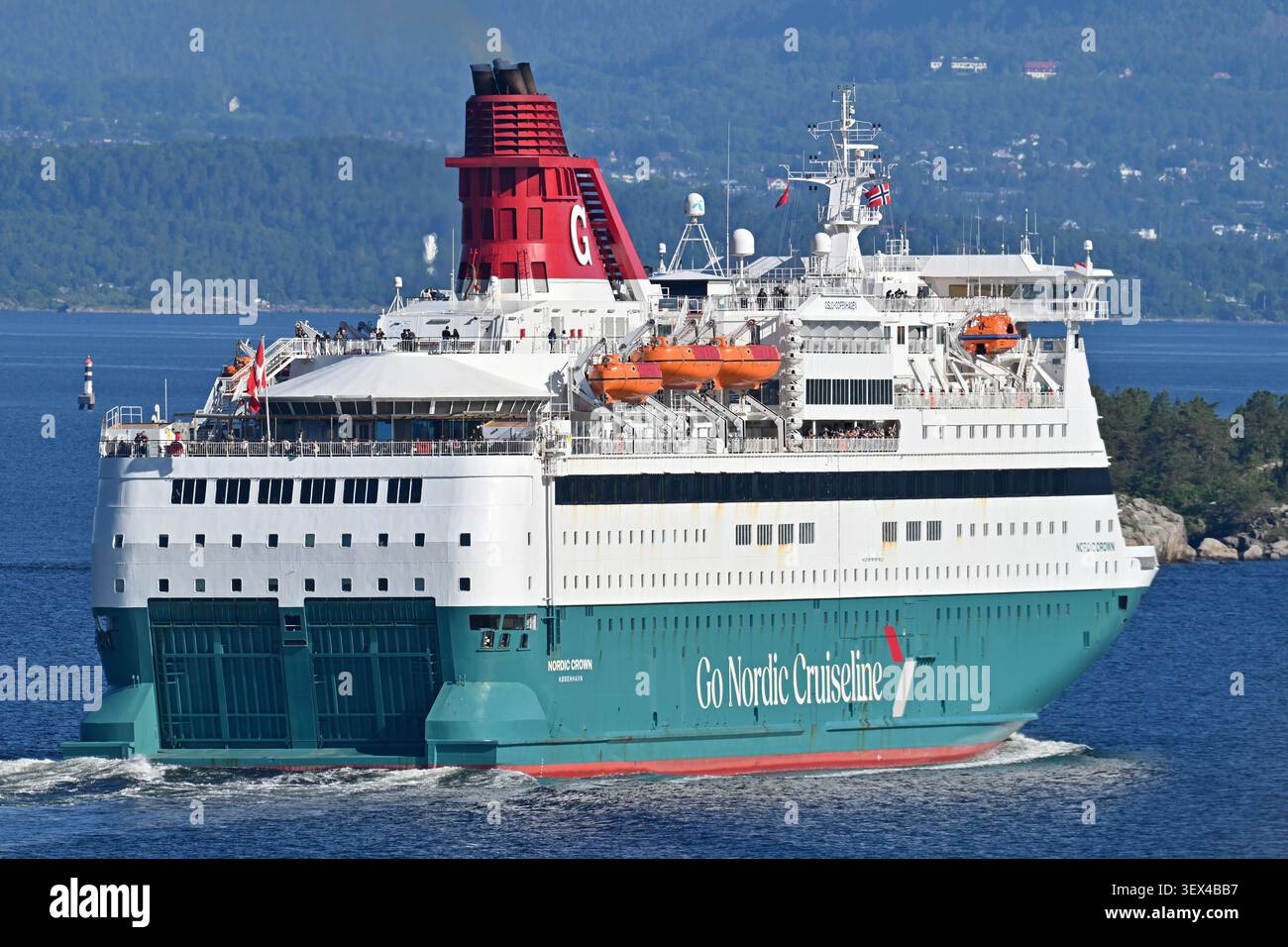 Ferry NORDIC CROWN at the Oslo fjord Stock Photo