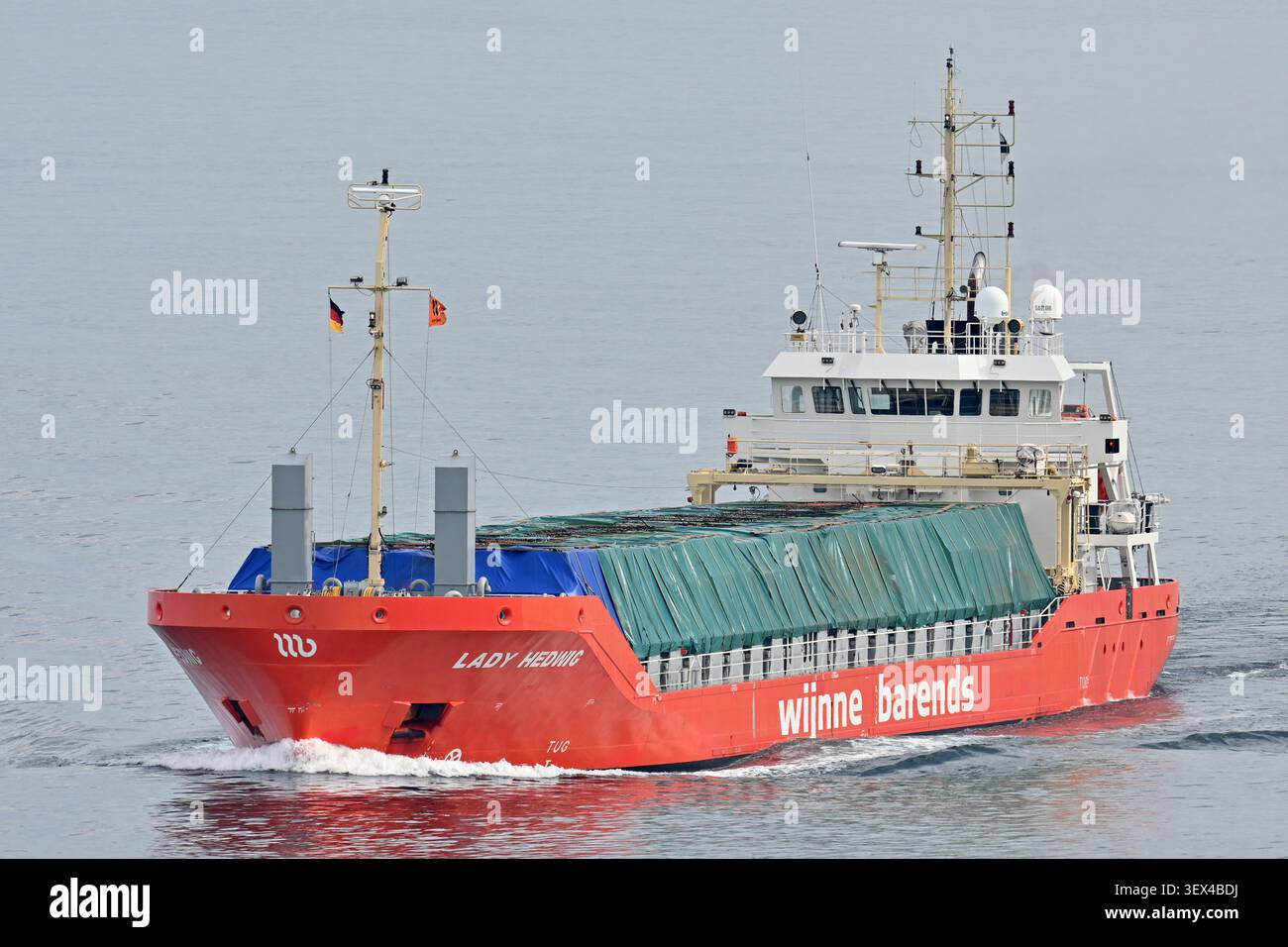 General cargo ship LADY HEDWIG at the baltic sea Stock Photo