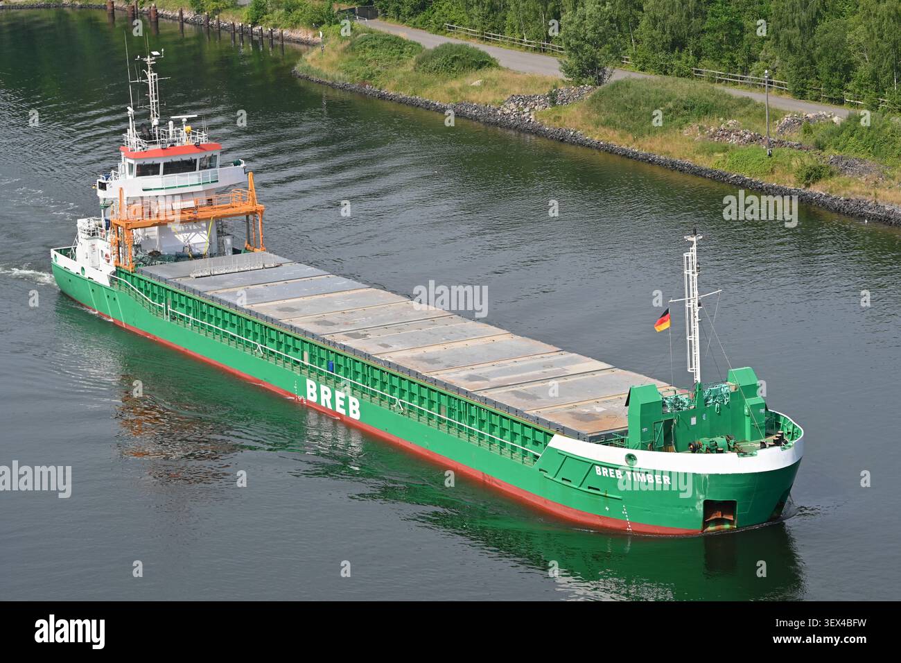 General cargo ship BREB TIMBER Stock Photo