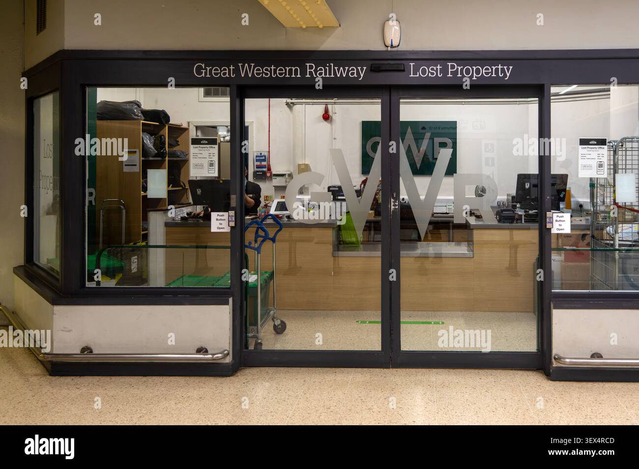 Great Western Railway, Lost Property office, Temple Meads railway station, Bristol, England, UK Stock Photo