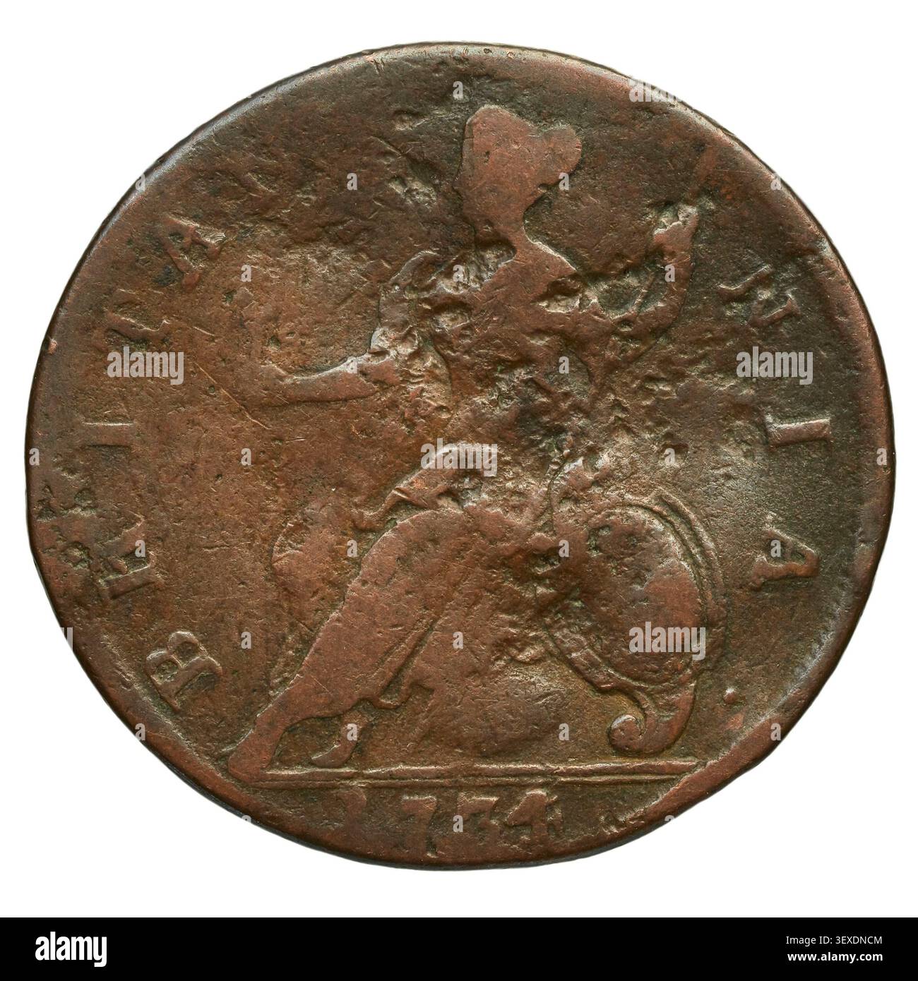 Halfpenny coin uk hi-res stock photography and images - Alamy