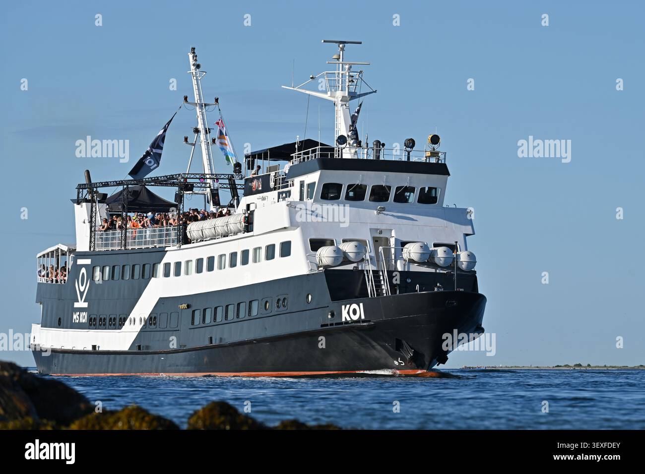Partyship MS KOI at the Kiel fjord during Kiel week 2026 Stock Photo