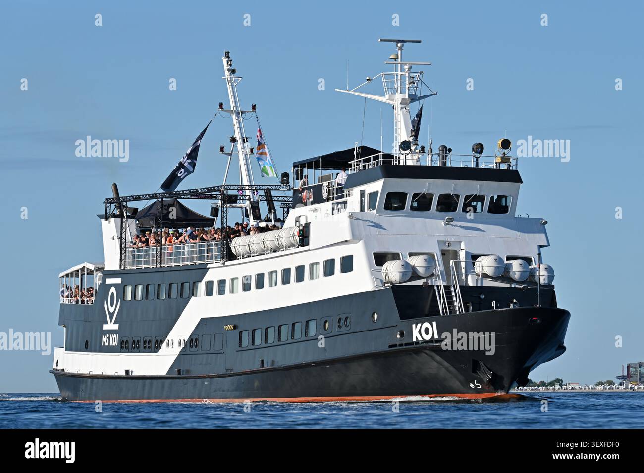 Partyship MS KOI at the Kiel fjord during Kiel week 2026 Stock Photo