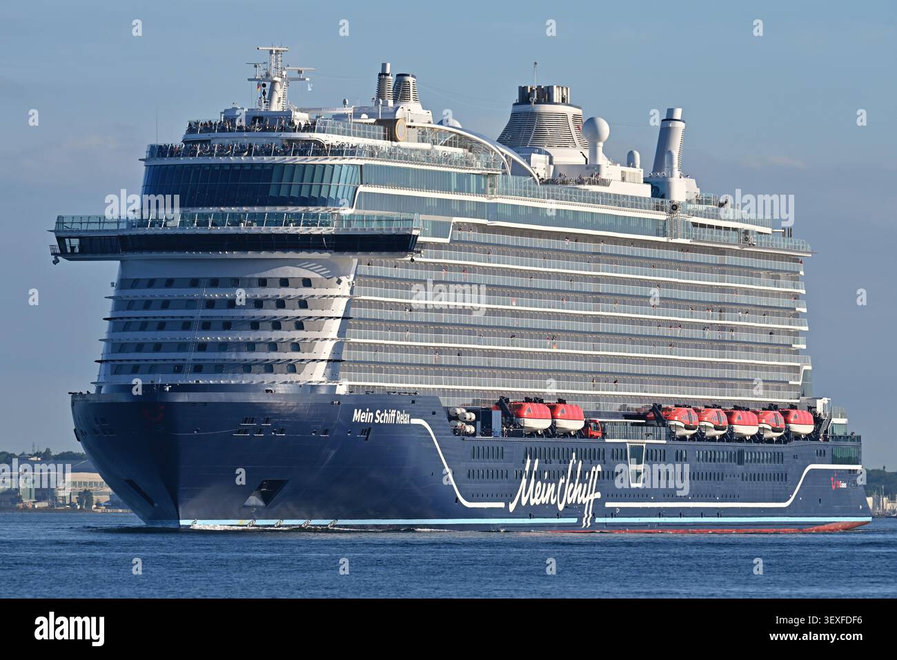 Cruisehsip MEIN SCHIFF RELAX outbound from Kiel Stock Photo