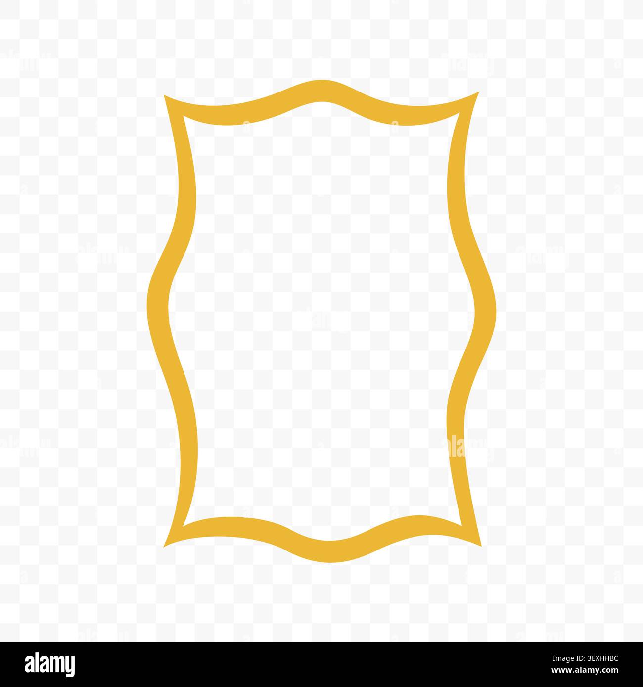 Playful Hand Drawn Frame Border Stock Vector