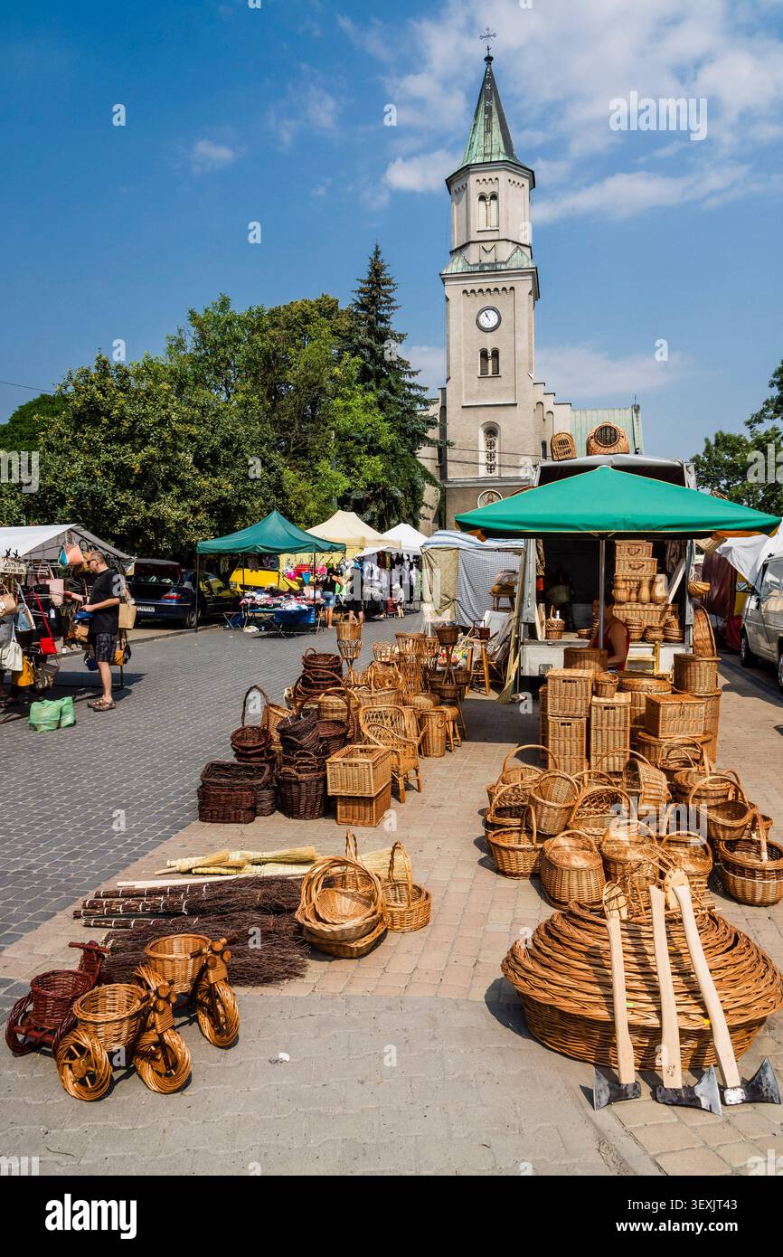 Open-air market, outside Krakow,,Poland,  eastern europe Stock Photo