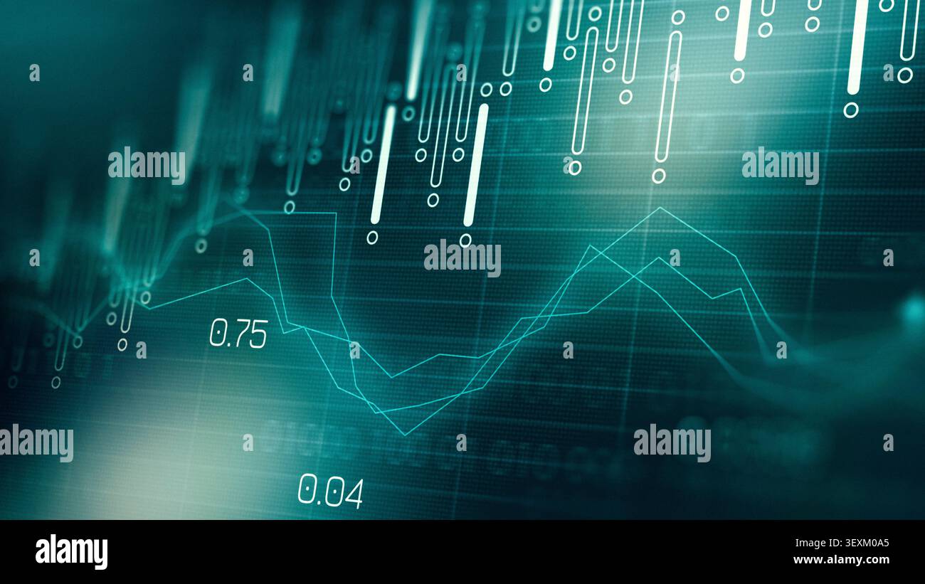 Traders analyze market trends using charts and graphs for informed decisions Stock Photo