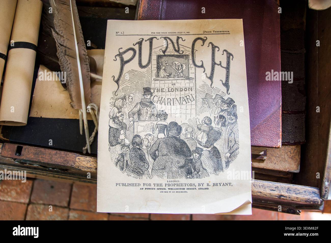 Punch (or the london charivari) 1841 hi-res stock photography and
