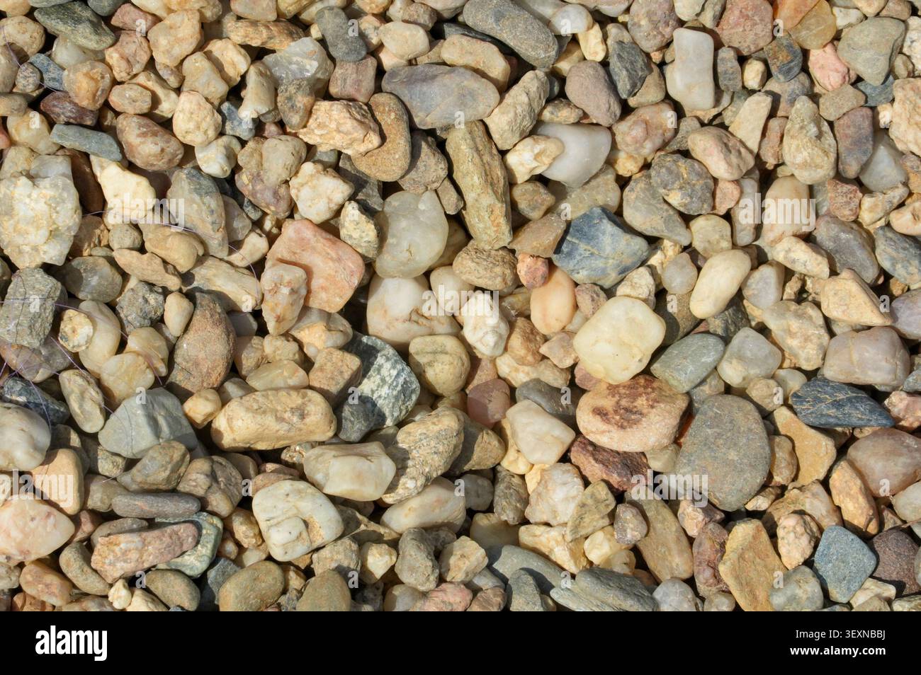 Gravel pebbles background texture, stone pebbles background Stock Photo