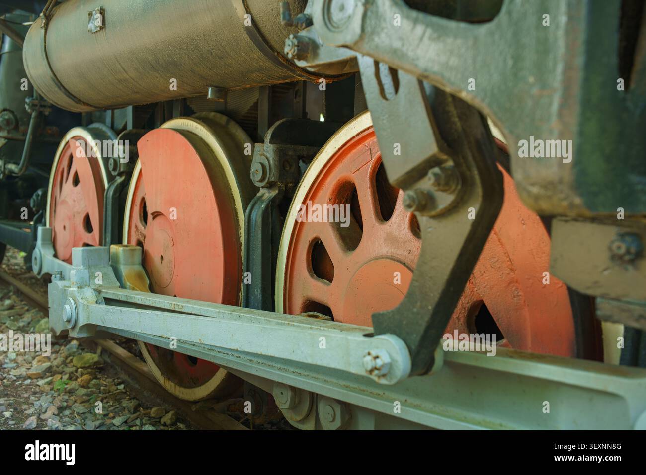 Radius Rod Train Close up of train wheels hi-res stock photography and images - Alamy
