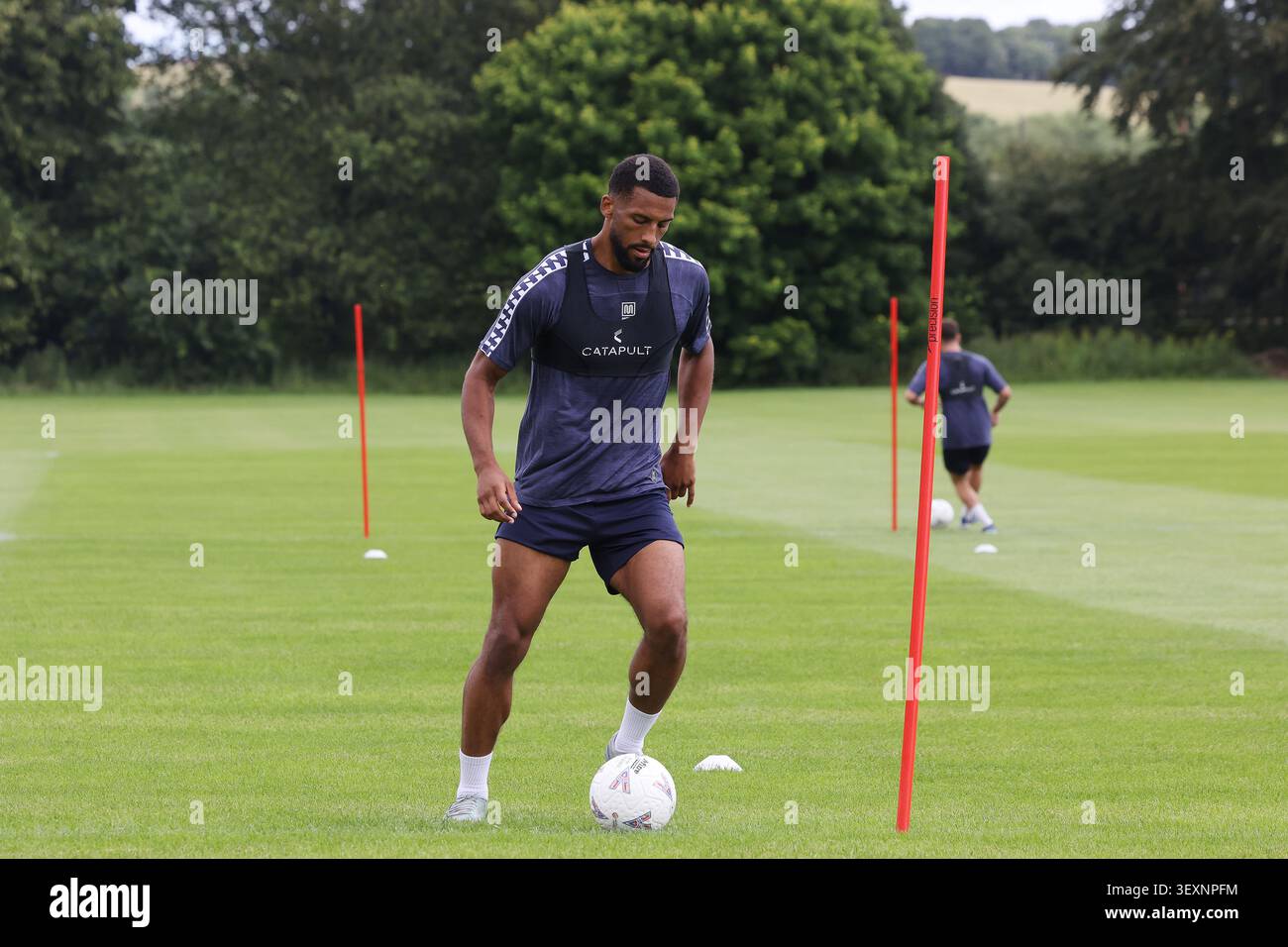 Reiss McNally of Hartlepool United is seen during Pre Season Training ...
